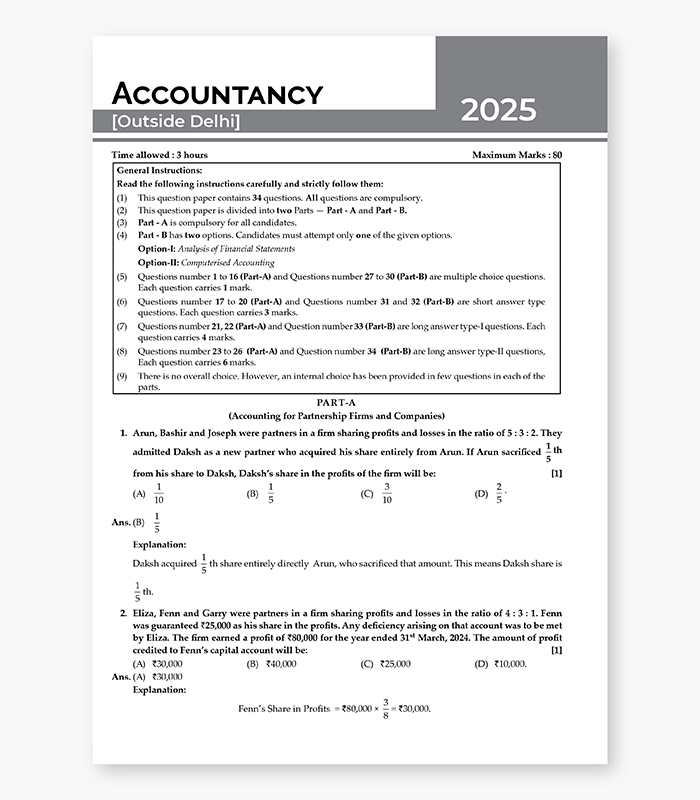 Accountancy Sample Papers for CBSE Class 12 2026 04