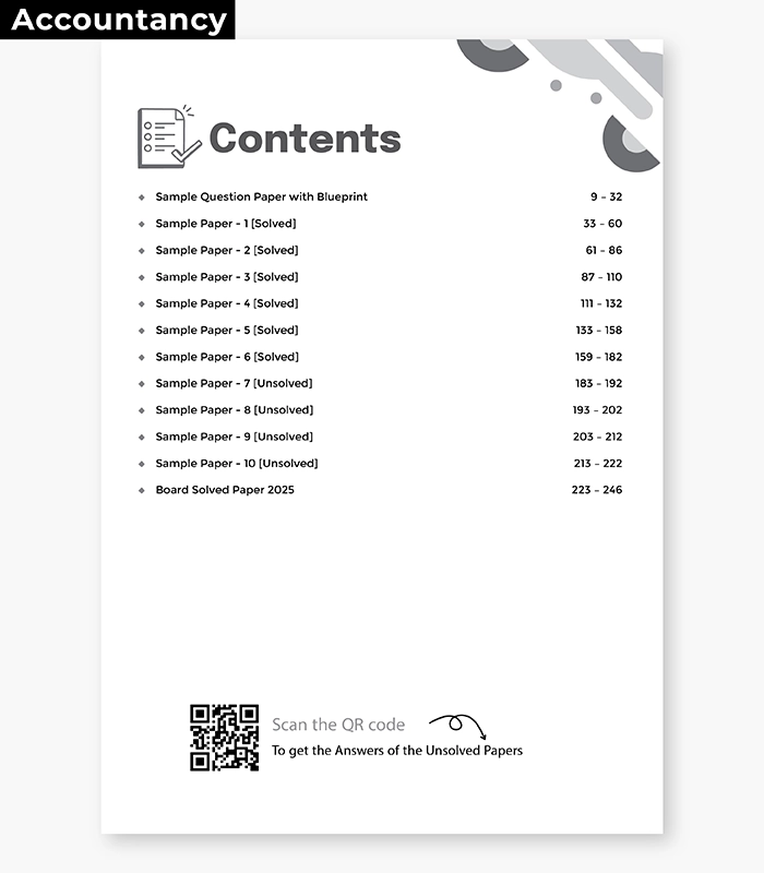 Sample Papers Bundle Inside CBSE Class 12 2026 Accountancy