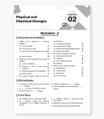 ICSE Class 8 Chemistry Worksheets