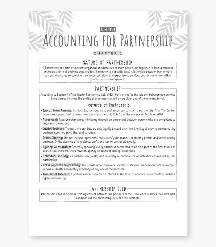 CUET Accountancy Solved PYQs Chapterwise