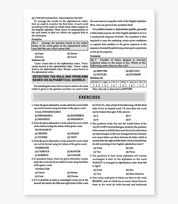 General Test MCQs CUET UG