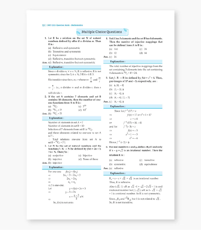 NTA CUET Mathematics Question Bank For Exam 2026 a4