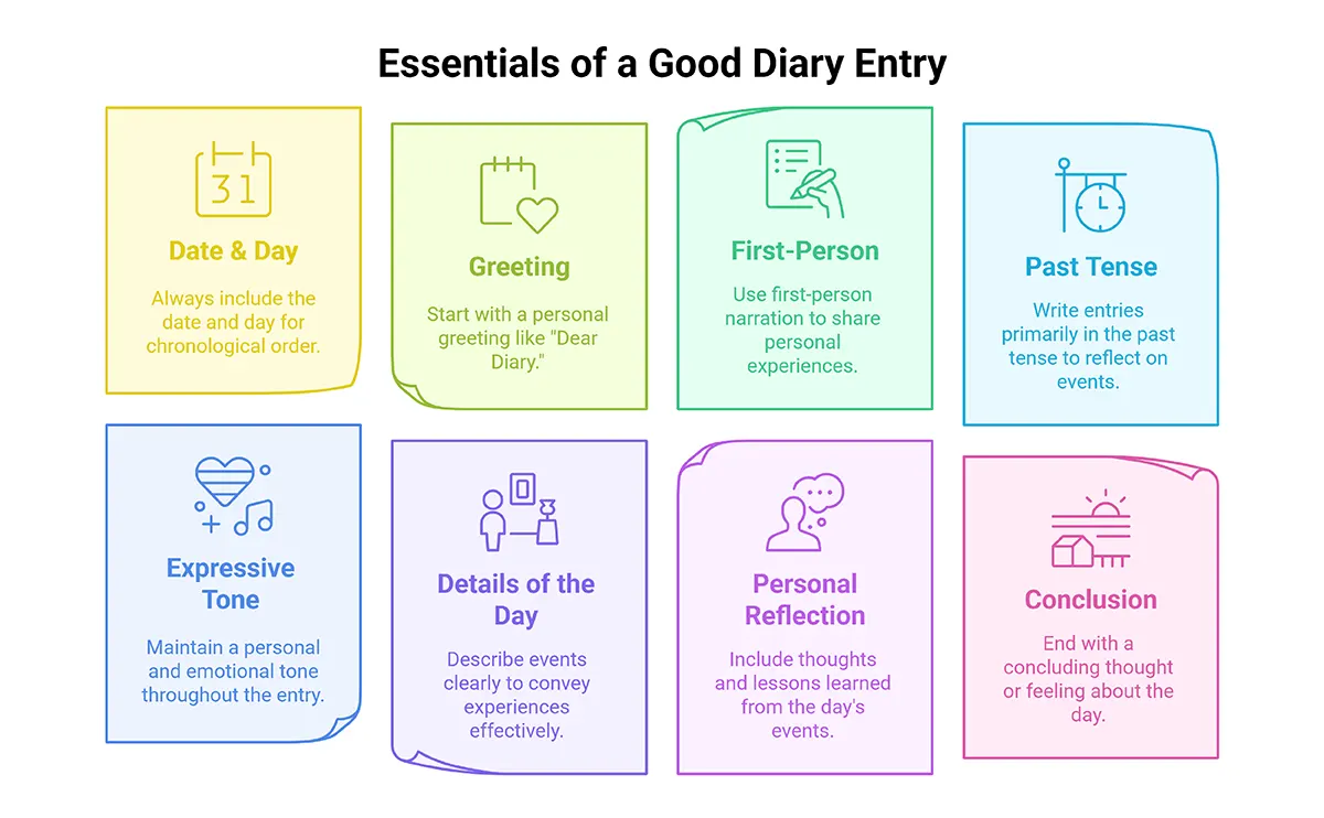 Essential Elements of Diary Entry