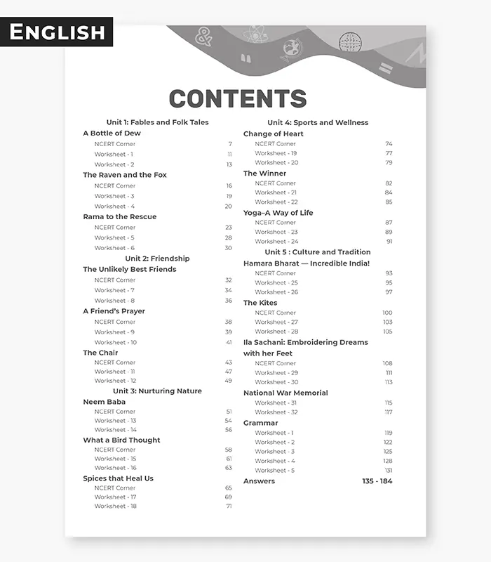 english worksheets cbse class 6