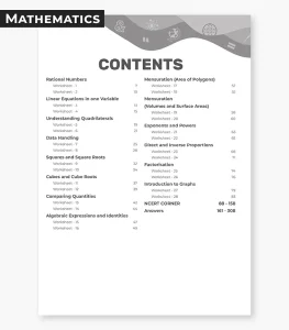maths worksheets cbse class 8