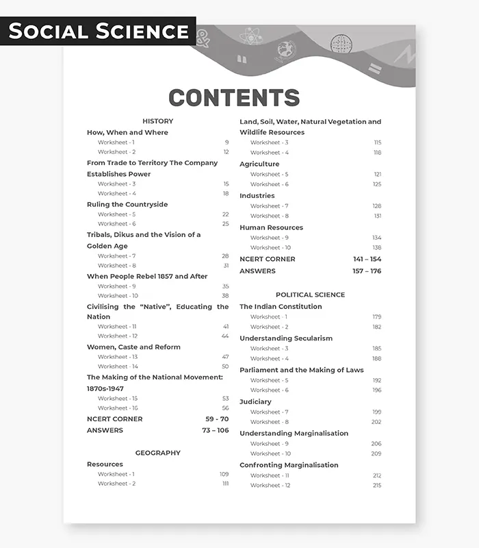 social science worksheets cbse class 8