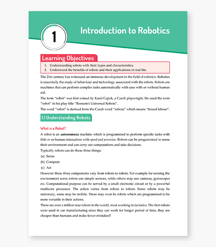 Robotics AI Textbook For ICSE Class 9 3
