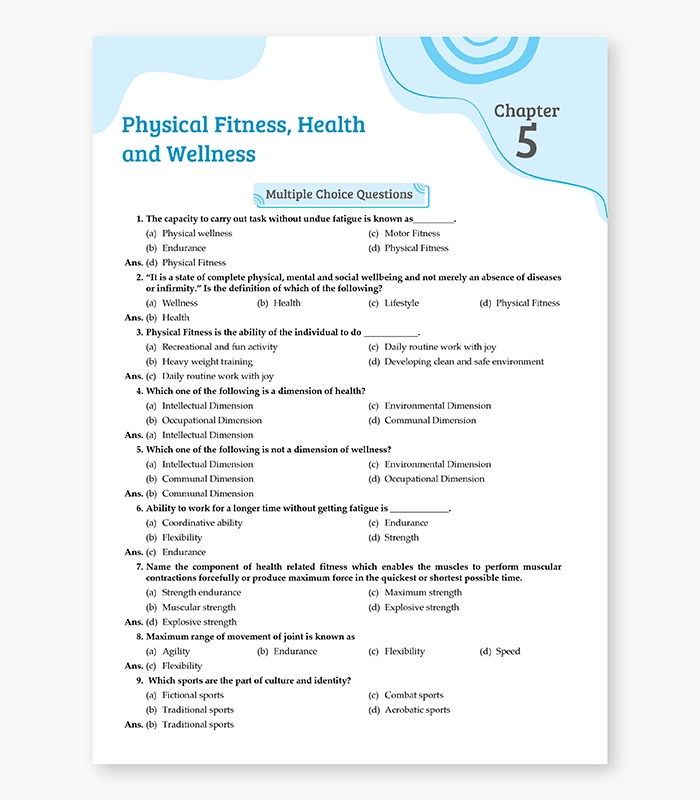 Physical Education Question Bank for CBSE Class 11 Exam 2027 4
