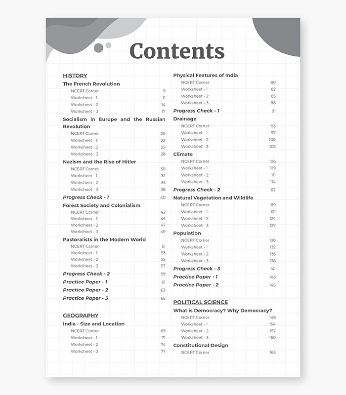 CBSE Chapterwise Worksheets Social Science Class 9 02