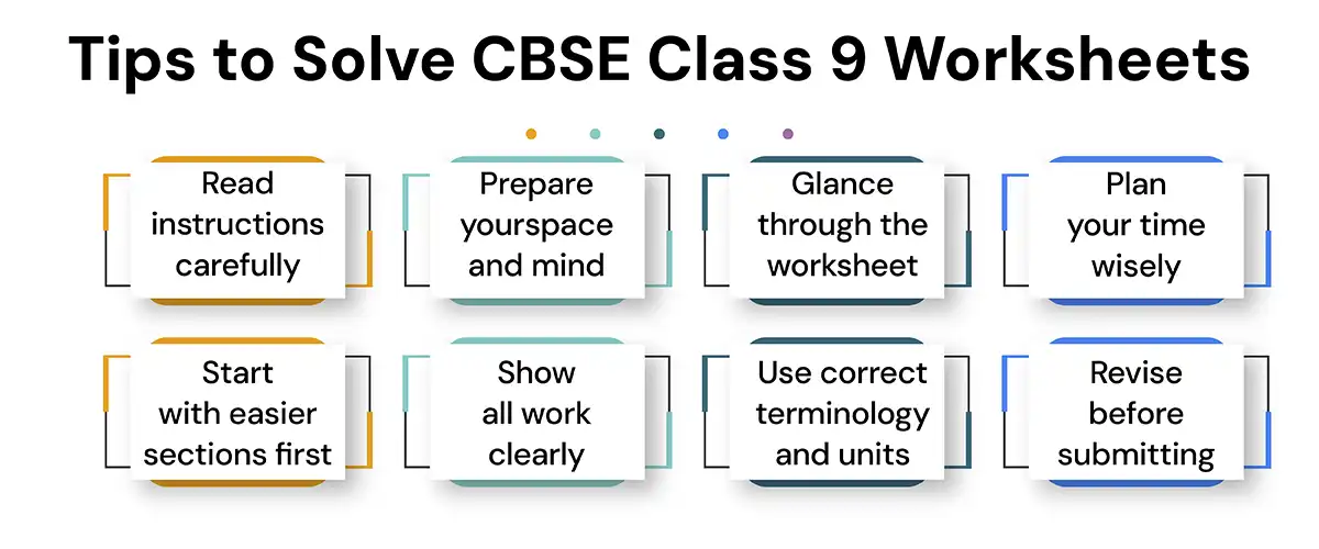Tips to Solve CBSE Class 9 Worksheets