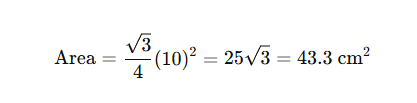 heron’s formula for equilateral triangle