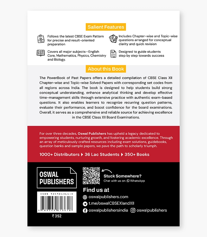 PowerBook CBSE Class 12 Biology Past Papers For Exam 2026 5