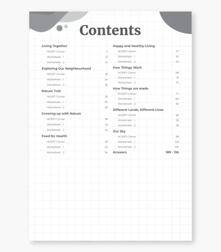 EVS Worksheet for Class 4