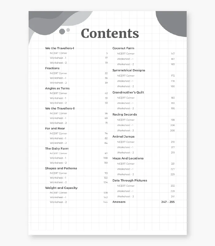 Maths Chapterwise Worksheets for Class 5
