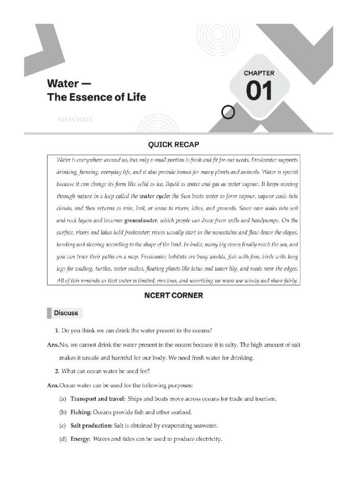 EVS worksheet for CBSE Class 5 with answers