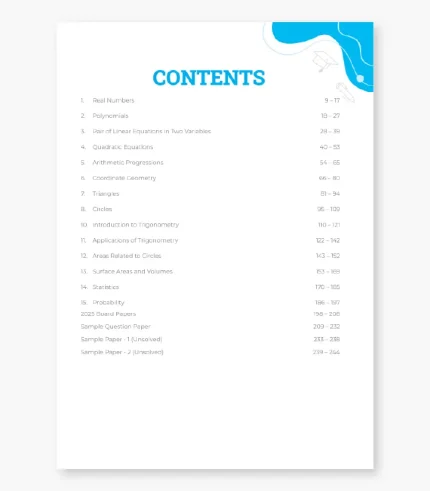 Class 10 Mathematics Standard Revision Book