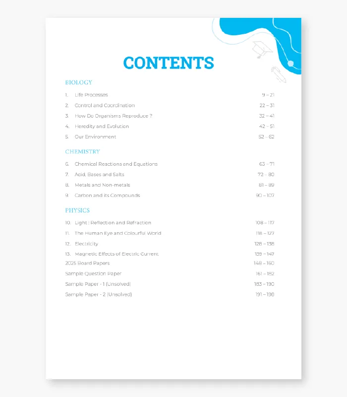 Class 10 Science Revision Book