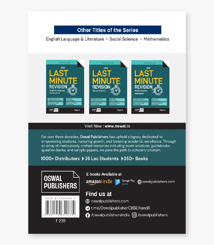 Quick revision book for Class 10 Science