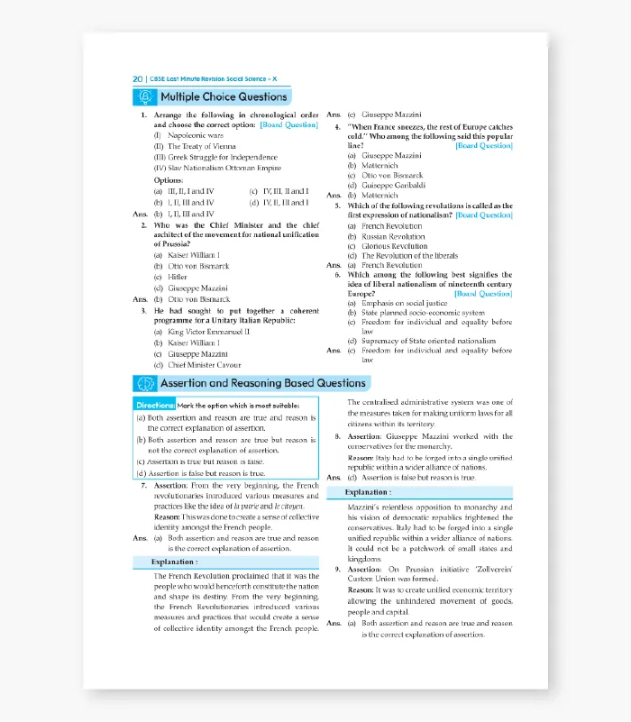 CBSE Class 10 Social Science Revision Guide
