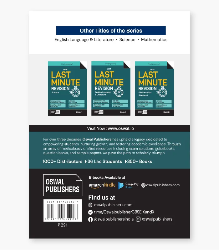 Quick revision book for Class 10 Social Science