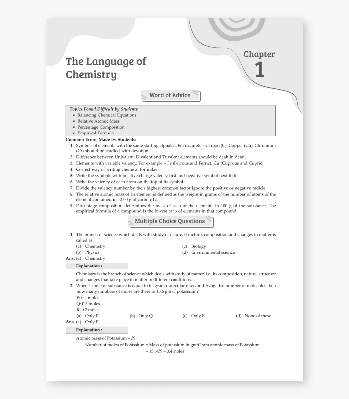 ICSE Question Bank Class 9 Chemistry