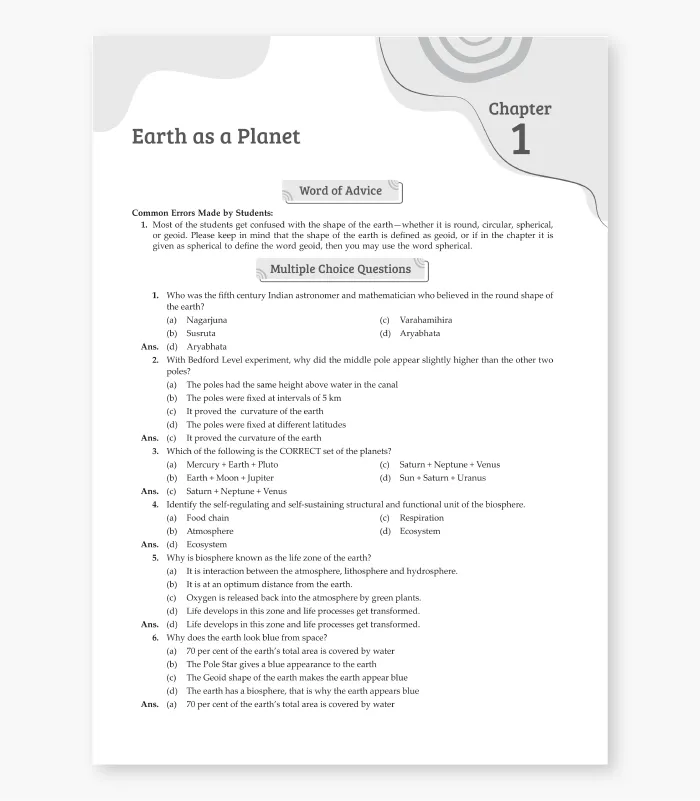 ICSE Question Bank Class 9 Geography