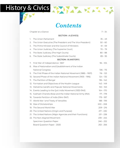 Inside HistoryCivics Question Bank for ICSE Class 10 Exam 2027