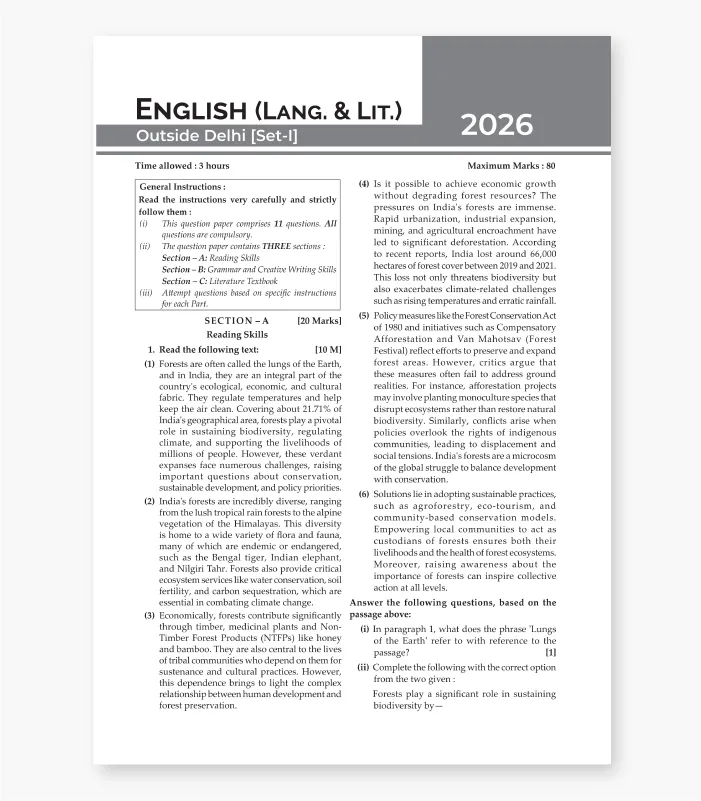 cbse previous year solved papers class 10 english