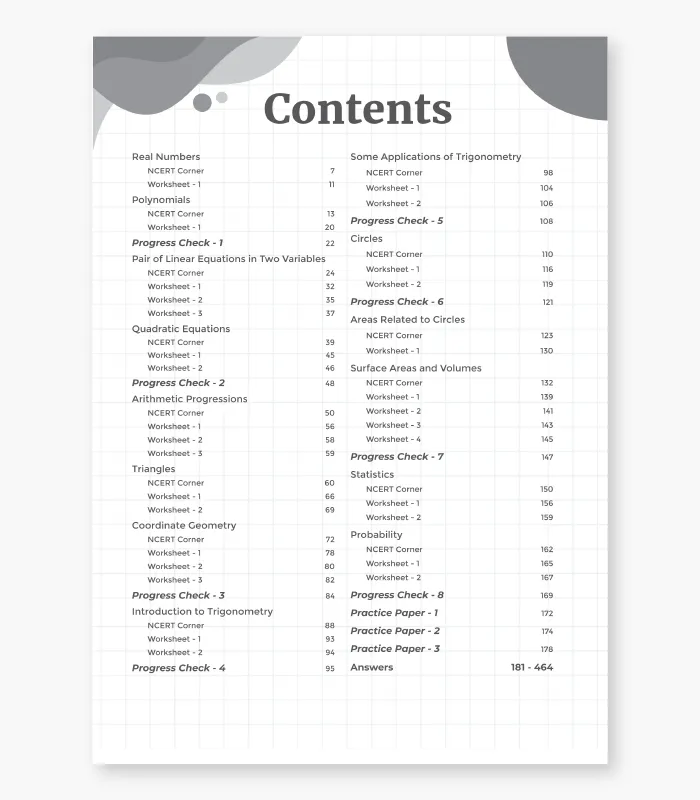 Key2practice Maths Chapterwise Worksheets CBSE Class 10 For Exam 2027 02