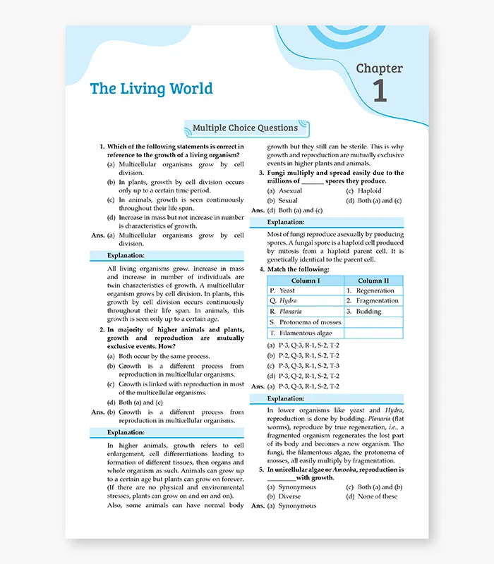 Biology Question Bank for CBSE Class 11 Exam 2027 3