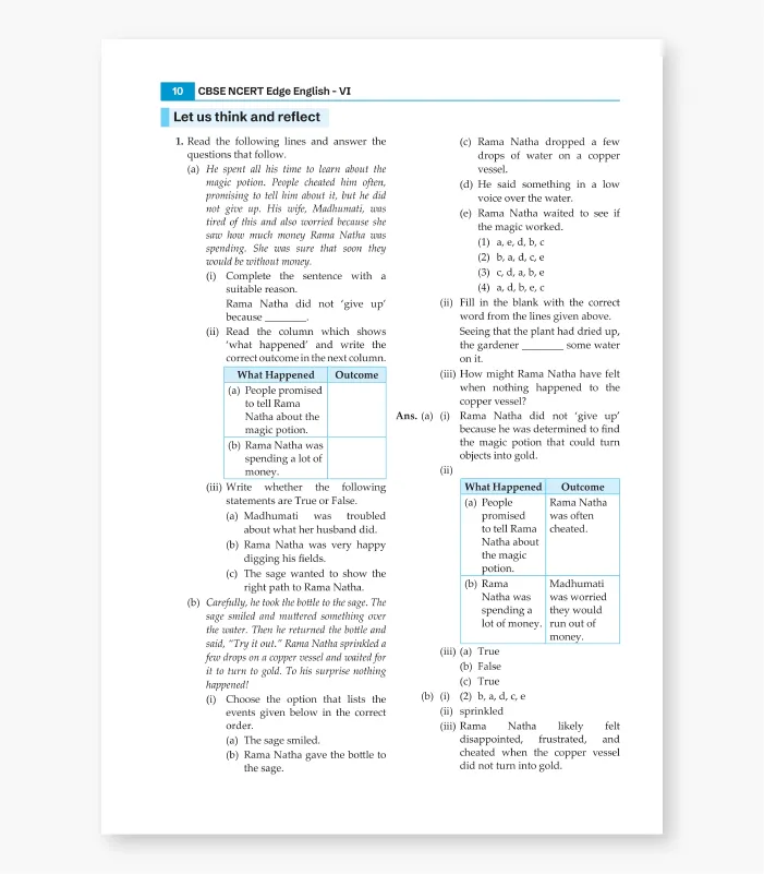CBSE Class 6 NCERT Edge Solution 4
