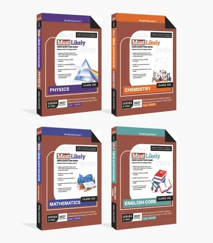 CBSE Question Bank Class 12 Bundles (Set of 4)-Physics, Chemistry, Maths & English